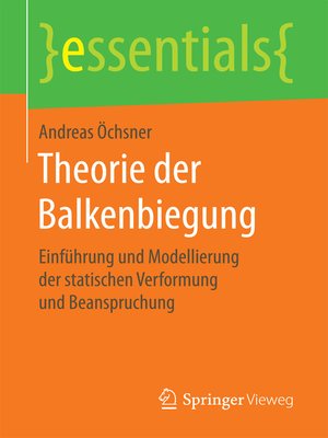 cover image of Theorie der Balkenbiegung